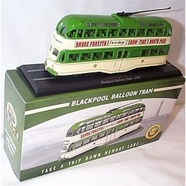 atlas editions Blackpool Ballon Tram 1960 Green & Cream vehicle 1:76 scale diecast model