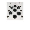 Pegitz Pegboard Peg Locks 50PCS (1/8 inch, Black)