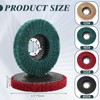 Dansib 20 Pcs 4.5" x 7/8" Nylon Fiber Flap Disc