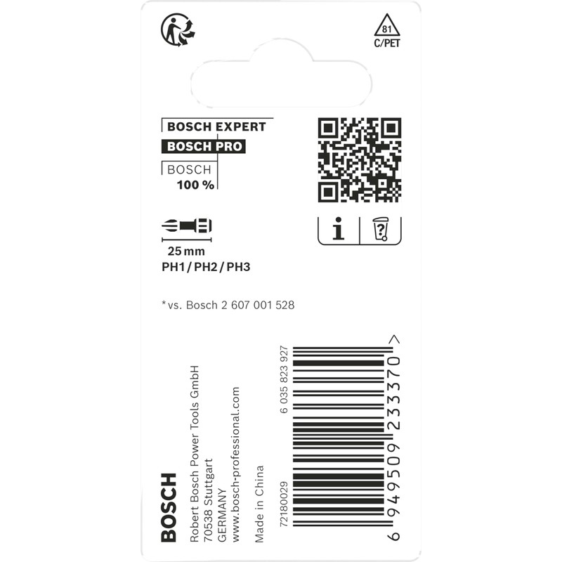 Bosch 3 x Pro Phillips Impact Bit (96 x 50