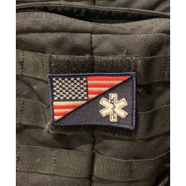 PakeDDeals USA Flag EMS Nurse Medical Morale Patch Hook & Loop Gear Bag Tac Vest Police