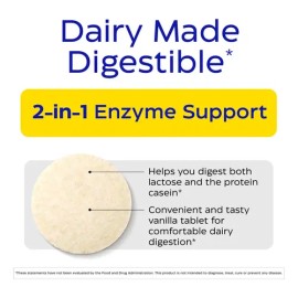 Enzymedica Dairyassist Enzimas Lactosa 60 Tabletas Vainilla