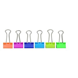 Rico - Binder Clips 25 mm. Multicolor12 Pcs