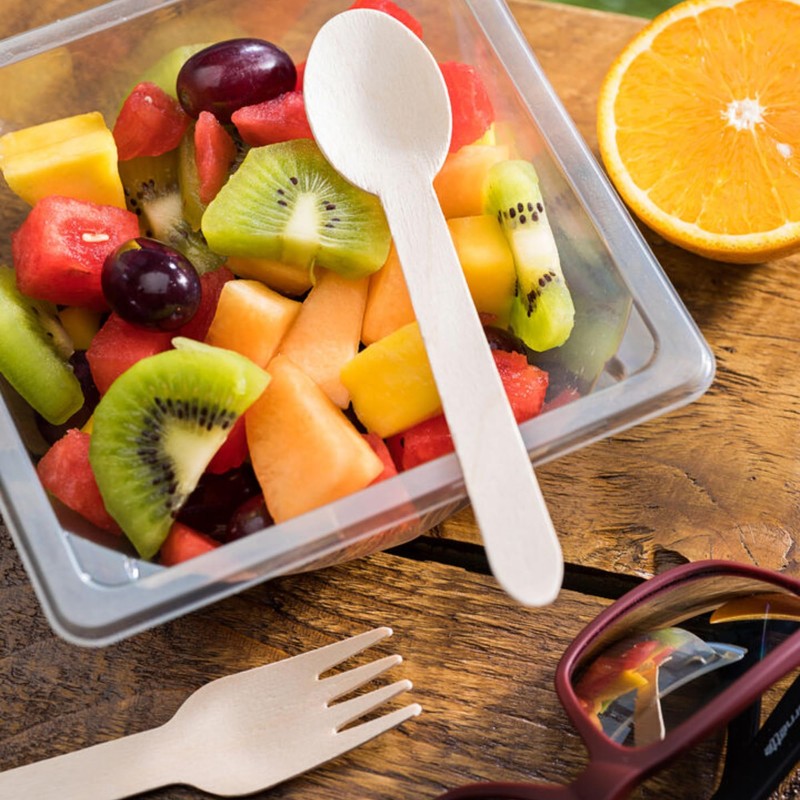 Utopia Birch Wood Spoon 6.25inch / 16cm, F90213-000000-B01010, Pack of