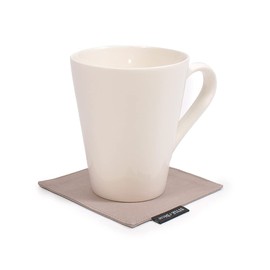 Style Decor W3003520 Coaster Reversible Fashionable Cloth Set of 4 Washable Nordic Plain Ox/Sand Beige