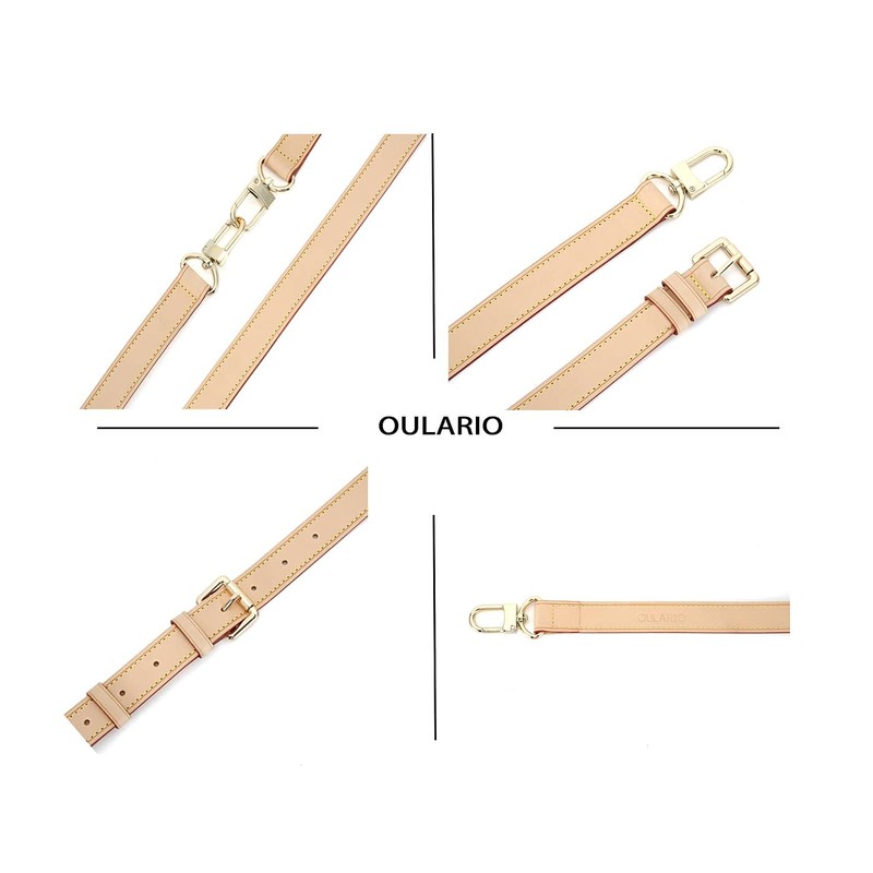 Non Tanned Vachetta Leather bandouliere Strap for Keep All 45