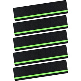 5 Pieces Anti Slip Tape with Glow in Dark Stripe Non Slip Tape with Luminous Stripe Anti Slip Grip Tape for Stairs Anti Slip Traction Tape, 6 by 24 Inches (Luminous)