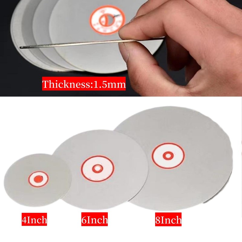 Diamond Flat Lap Disc Set 10 PCS, ENLAYER 4Inch Diamond