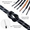 SUBAUM 2 PAIRES Round Strong Work Boot Laces,Heavy Duty Shoe