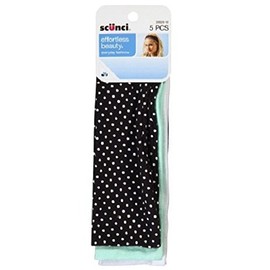 Scunci Effortless Beauty Hairbands, 5 count