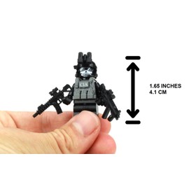 Battle Brick 1.6 Inches Tall CIA Ghost SAD/SOG Commando Custom Minifigure | Genuine Military Minifig | Head Printed in USA | Great Gift for Ages 10+ to Adult AFOL