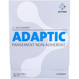 ADAPTIC 10 x 10 cm Moist Wound Dressing 2010F Pack of 10