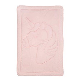Tadpoles Quilted Toddler Comforter | 40" x 60" | Made of 100% Microfiber Polyester (Shell) & 200 GSM Fiberfill | Soft, Breathable & Durable | Ideal for Toddlers (12-48 Months) | Pink Unicorn Pattern