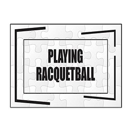 Makoroni - Playing Racquetball Hobby - Jigsaw Puzzle 30 pcs, Desy8