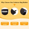 Catheter Leg Bag Holder,Polyester Fabric Catheter Sleeves Urine Leg Bag