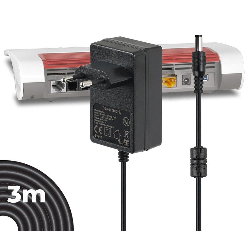 Wicked Chili Replacement Power Supply Compatible with AVM Fritz!Box 7583,