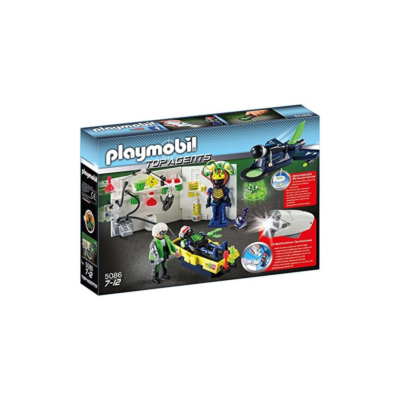 PLAYMOBIL 5086 Agent Lab with Aeroplane
