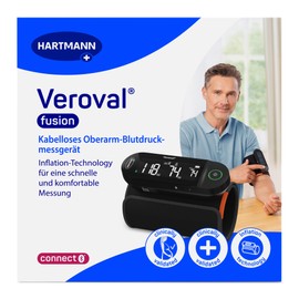 Veroval® fusion Upper Arm Blood Pressure Monitor without Cables and Hoses, Digital & Fully Automatic Blood Pressure Device with Bluetooth® & Health App, Data Transfer to Apple Health and Health