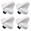 First4spares Control Knobs for Belling Oven/Cooker/Hobs (White, Pack of 4)