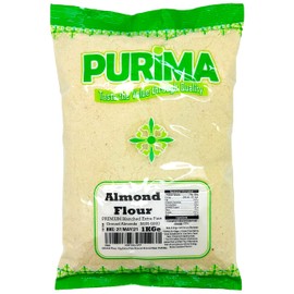 PURIMA Almond Flour 1KG C Extra Fine - Finely Ground Almonds 1 KG Meal Premium Natural Blanched Powder Low Carb Gluten Free Baking Primal Keto Bread Paleo Diets Vegan PURIMA - Bulk Packaging