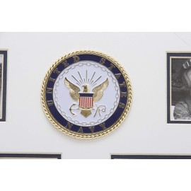 Allied Frame US Navy Medallion 7 Picture Collage Frame with Stars