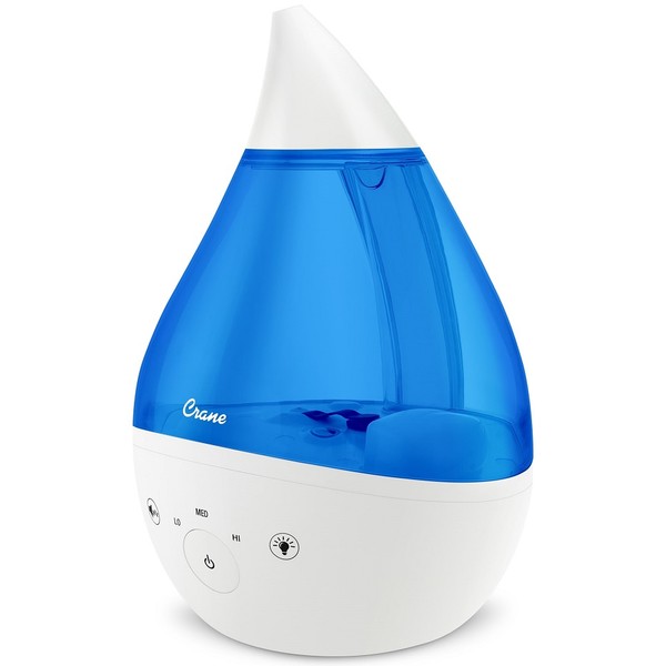 Crane 4-in-1 Top Fill Drop Humidifier With Sound Machine 3.75L - Blue/White