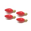 UI PRO TOOLS 4PC Red Night Light Bulb Candelabra Bulbs