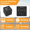 896H-1CH-S-R1 Automotive Relay (Pack of 2) - 12VDC 50AMP 5-Pin