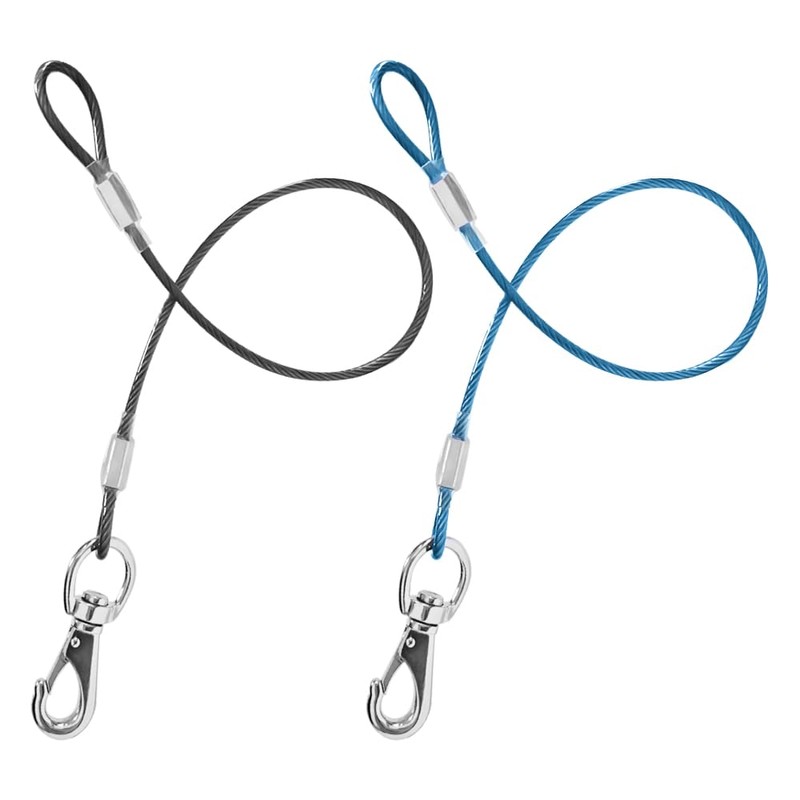 Mi Metty Chew Proof Dog Leash - 2Pack Metal Cable