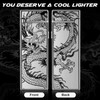 LcFun Electric USB Rechargeable Lighter Windproof Plasma Dual Arc Pocket