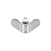 sourcing map M10 Wing Nuts Stainless Steel 304 Hand Curling