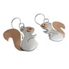 Squirrel 925 Sterling Silver and Copper Earrings