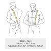 Y Back Mens Suspenders, with 6 Strong Clips Wide Adjustable