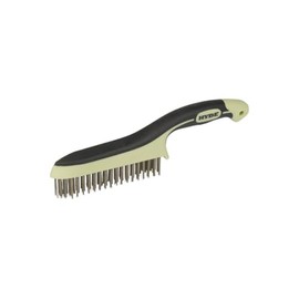 HYDE 46831 11-3/4" Stainless Steel MAXXGRIP PRO Wire Brush, 11-3/4-Inch