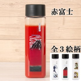 OSK BC-9 Slim Water Bottle, 13.5 fl oz (400 ml), Red Fuji, Japanese Style, Made in Japan