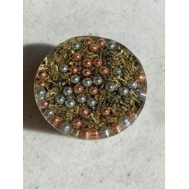 Himalayan Pink Salt Single Crystal Small Tower Buster Orgone Generator Energy Accumulator PERFECT GIFTING TOOL!!!! Orgonite Many Beautiful Ingredients!(Salt Himalayan Pink)