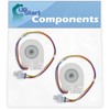 2-Pack WR60X10185 Evaporator Fan Motor Replacement for General Electric Refrigerator