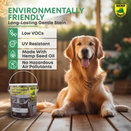 Premium Outdoor Wood Stain & Sealer, Semi-Transparent, UV Protection, Waterproof (Redwood, 1 Gallon)