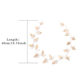 Wedding Bridal Pearl Headband Rose Gold Hair Band Hair Accessories Bridal Bridal Hair Accessories