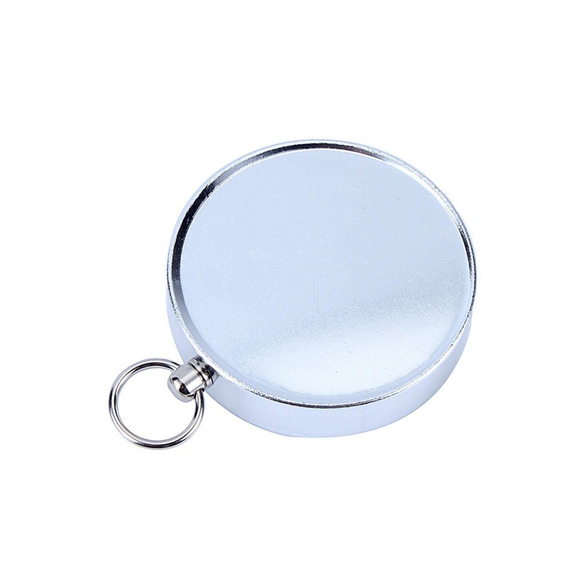 Pocket Compass Silver Portable Mini Compass Outdoor Compass for Camping
