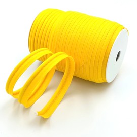 Craft Cult Medium 14mm Wide Plain Piping Bias Binding Piped Trim - 25 Metre Roll (18 - Duster Yellow)