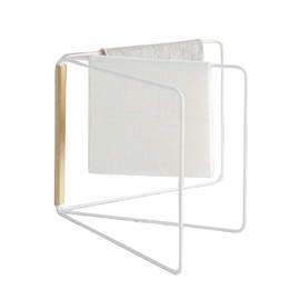 Kitchen Countertop Dish Cloth Drying Rack, 3 Arms Folding Dishcloth Holder Dish Cloth Rag Towel Hanging Rack Organizer, White(White)