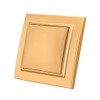 On/Off Switch, 1-Gang Gold Wall Switch, Mechanical Wall Switch 86
