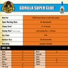 Gorilla Super Glue 15 Gram, Clear, (Pack of 9)