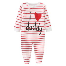 Chamie Baby Clothes Newborn Sleepsuit Footed Cotton Baby Grow for Boys and Girls,9-12 Months