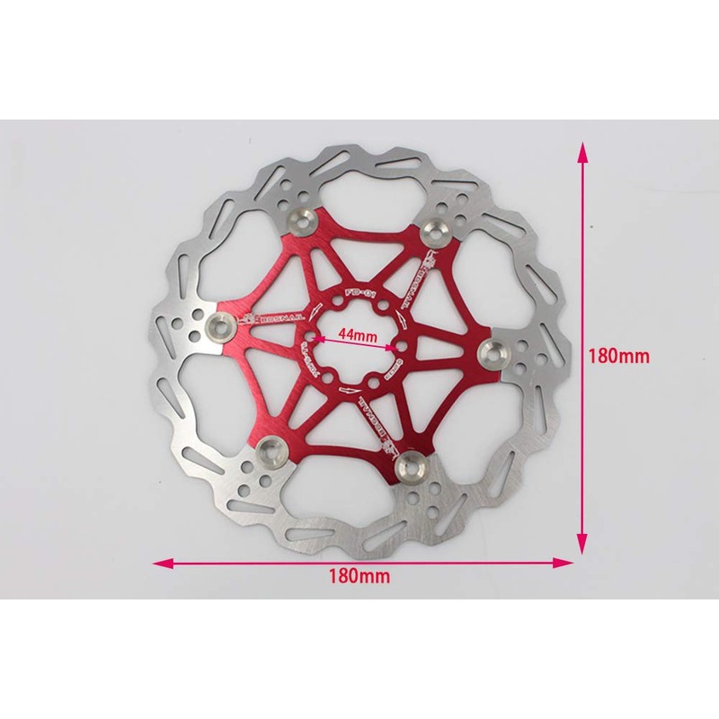 Newgoal Bicycle Disc Brake Disc, 180mm Bicycle Brake Disc Mountain