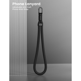 POHFP Phone Wrist Strap, Anti Theft Phone Strap, Adjustable Cell Phone Lanyard Strap with 360° Rotating Hook, Hand Wrist Strap Lanyard with Tether Tabs for Smartphones