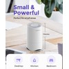 Rosekm Small Air Purifier for Home Bedroom, Personal Desk Mini
