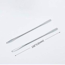 JIHUOO 6 pieces stainless steel double make-up spatula, cosmetic spatula, gel spatula, ointment spatula, cream spatula, cosmetic spatula