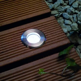 0.7W Cool White LED Stainless Steel Driveway Outdoor Ground Light